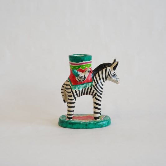 シマウマのキャンドルホルダー/メキシコ