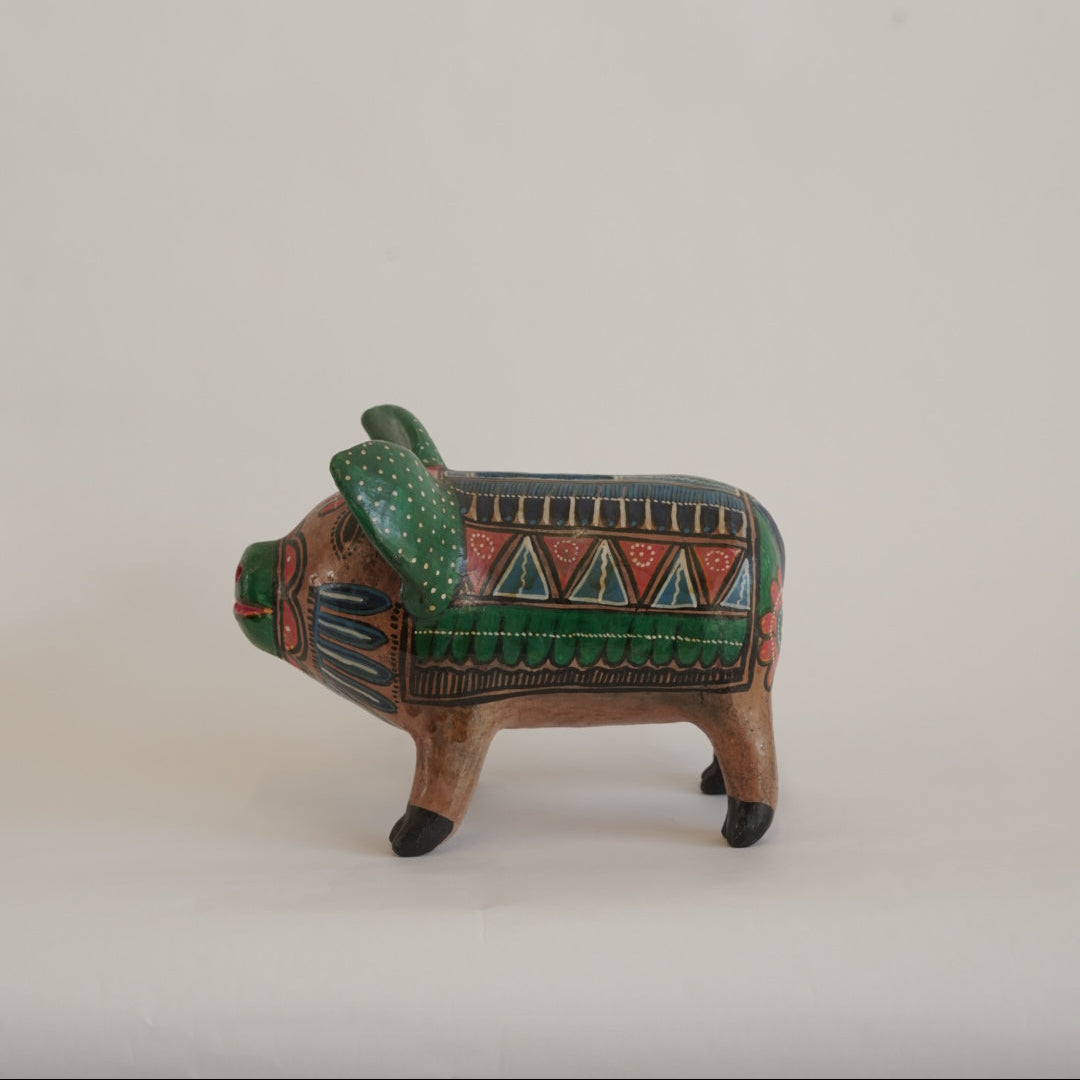 豚の陶器の貯金箱/メキシコ