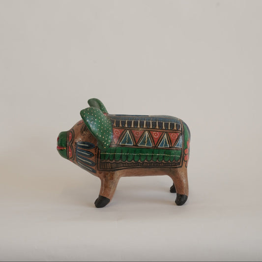 豚の陶器の貯金箱/メキシコ