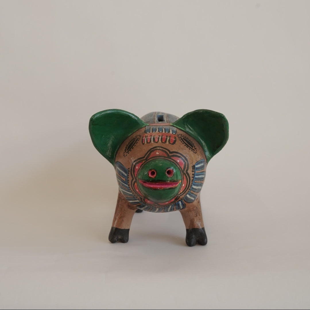 豚の陶器の貯金箱/メキシコ