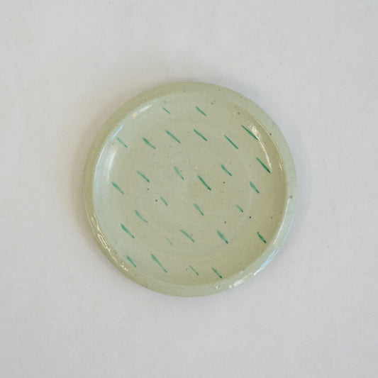 草模様皿　4寸